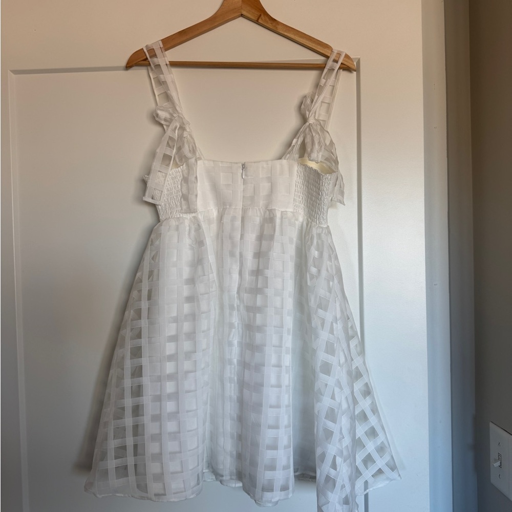 Gorgeous Check Babydoll Dress with Tie Straps